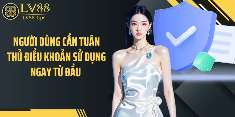 Điều khoản sử dụng Người dùng cần tuân thủ điều khoản sử dụng ngay từ đầu